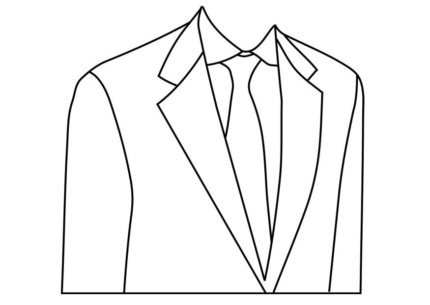 traje hecho a medida Dibujo para colorear traje hecho a medida