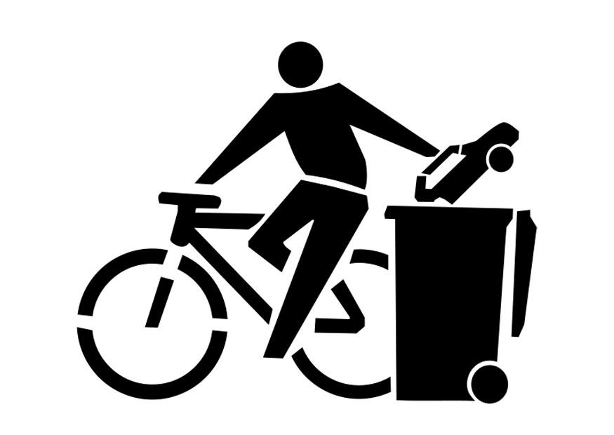 Dibujo para colorear transporte ecolA³gico