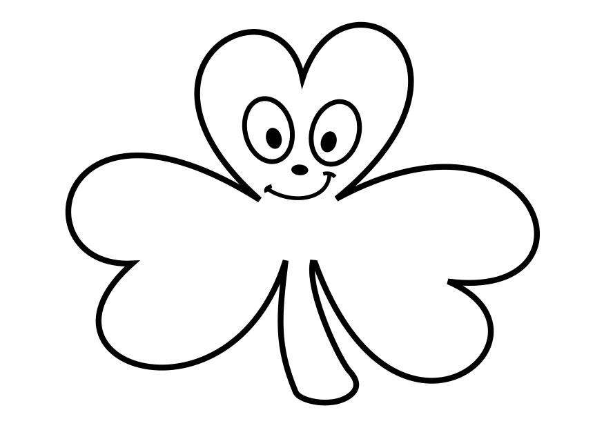 Dibujo para colorear trA©bol
