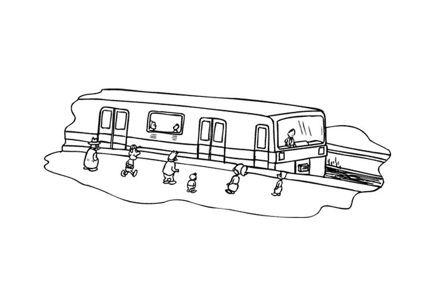 tren Dibujo para colorear tren