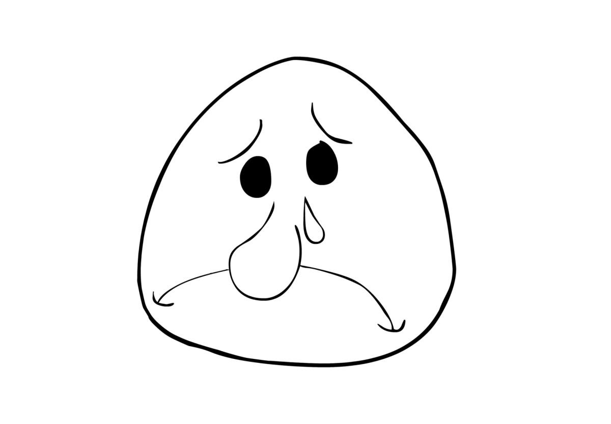 triste Dibujo para colorear triste