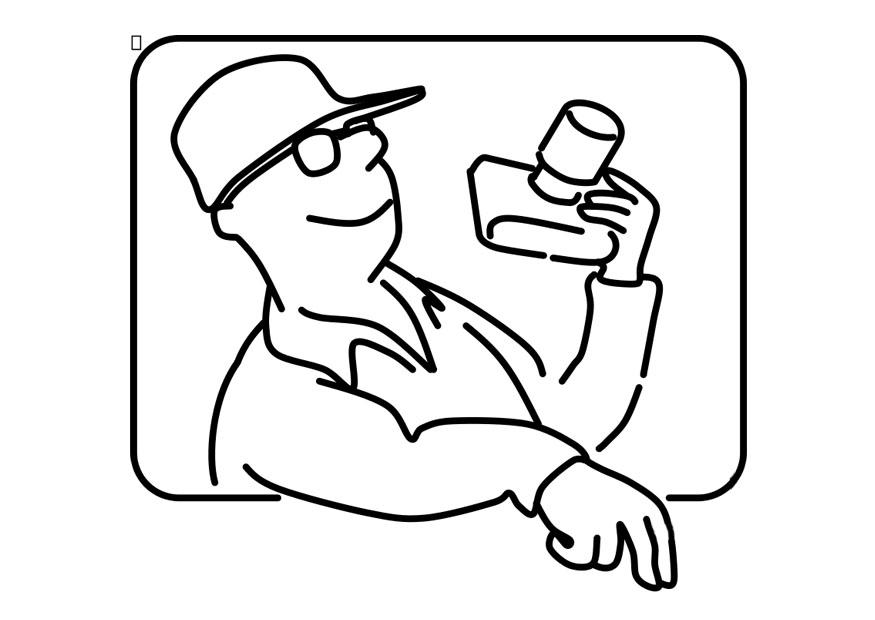 turista Dibujo para colorear turista