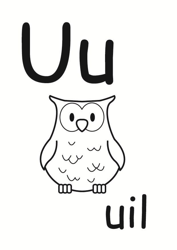 u Dibujo para colorear u