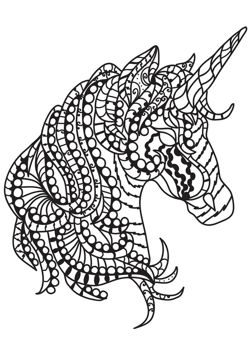 unicornio Dibujo para colorear unicornio