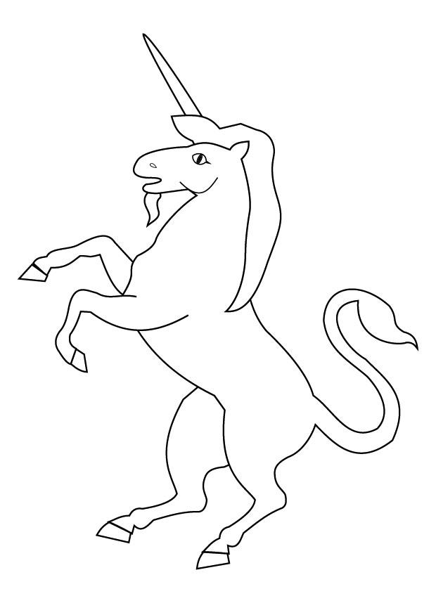 Dibujo para colorear unicornio