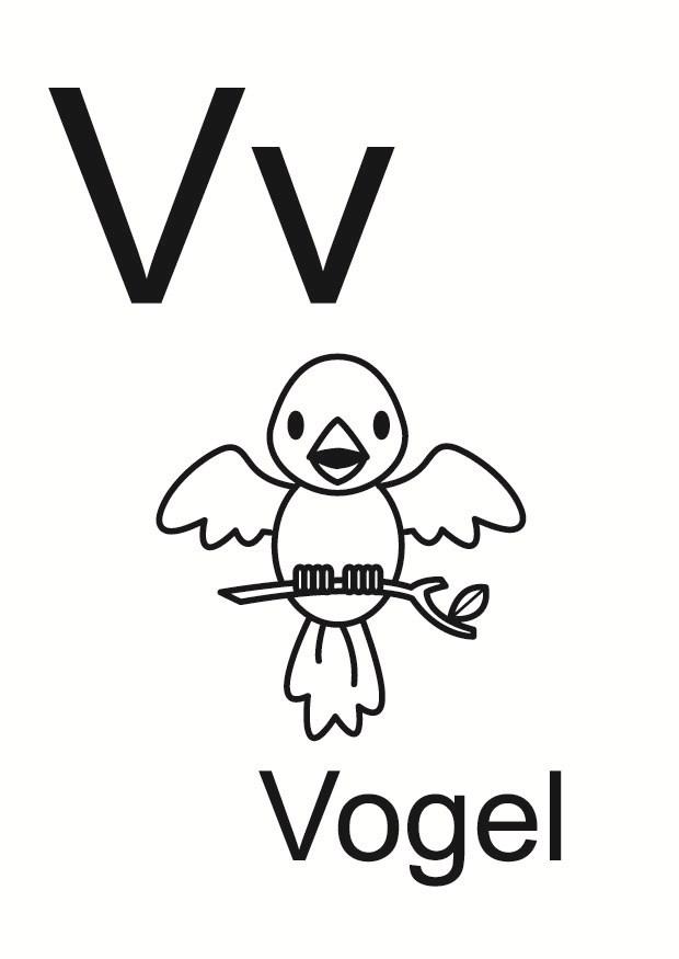 v Dibujo para colorear v