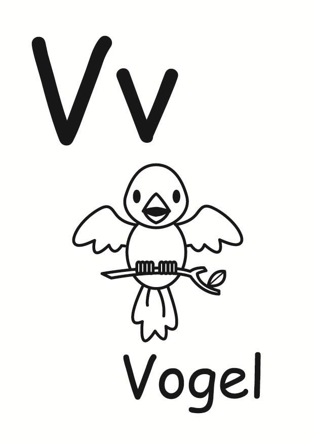 v Dibujo para colorear v