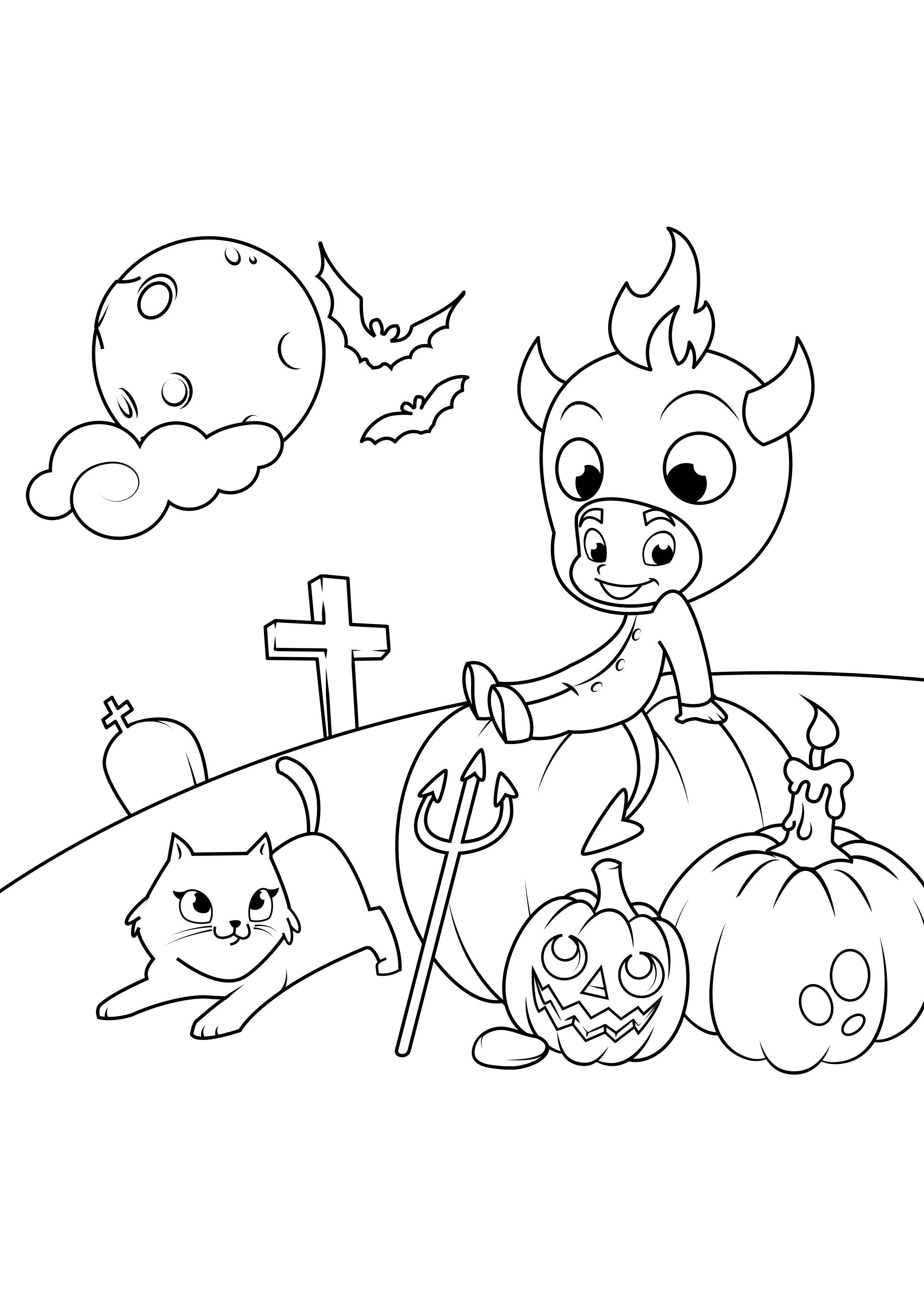 Dibujo para colorear vA­spera de todos los santos