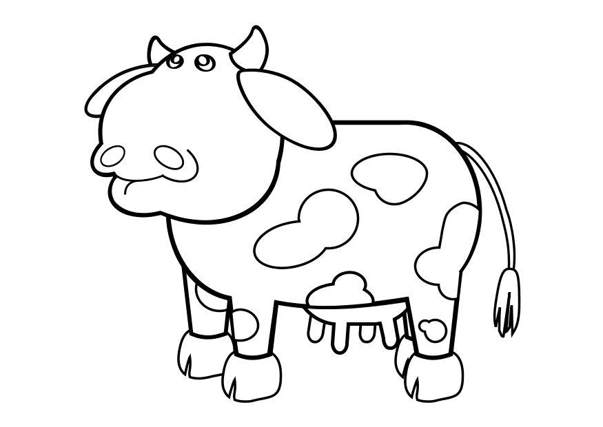 vaca Dibujo para colorear vaca