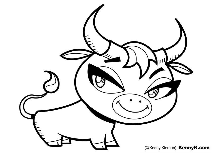 vaca Dibujo para colorear vaca