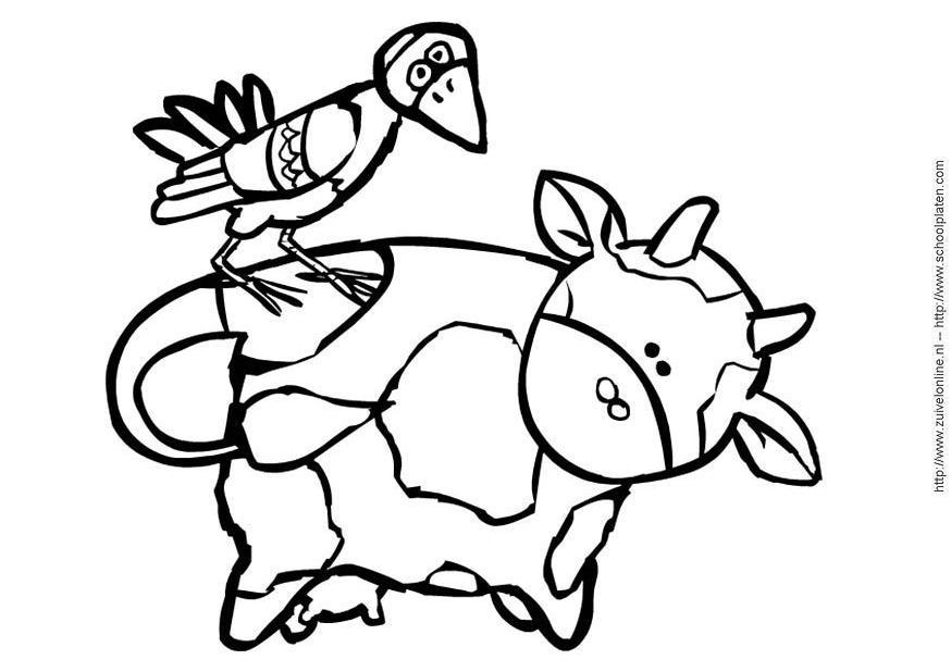 vaca Dibujo para colorear vaca