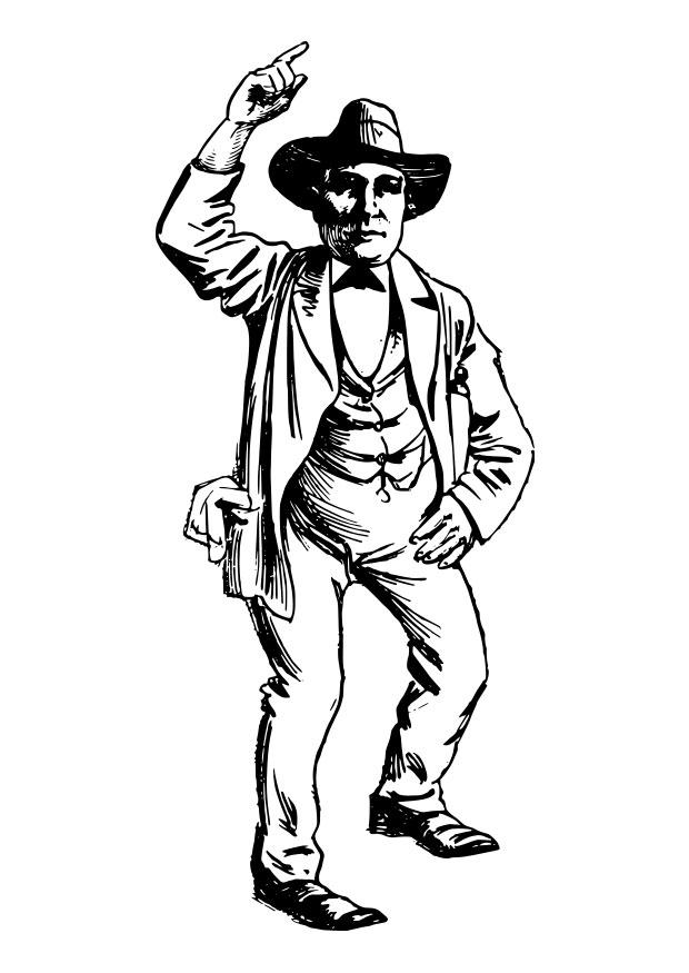 vaquero Dibujo para colorear vaquero
