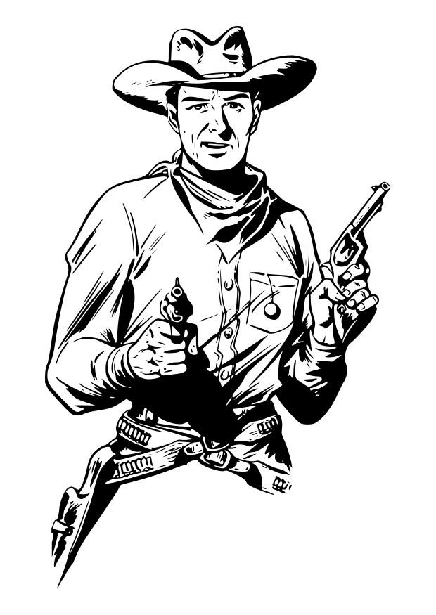 vaquero Dibujo para colorear vaquero