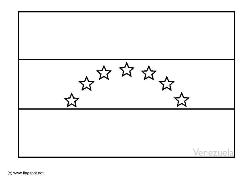 venezuela Dibujo para colorear venezuela