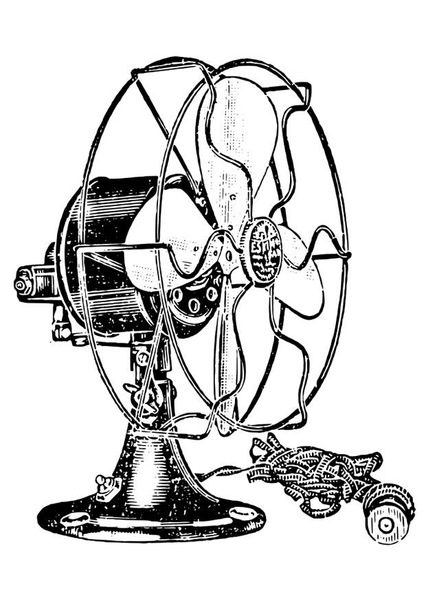 ventilador Dibujo para colorear ventilador