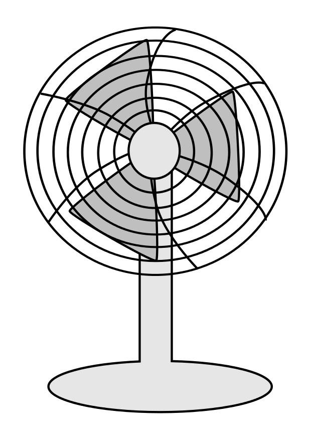 ventilador Dibujo para colorear ventilador