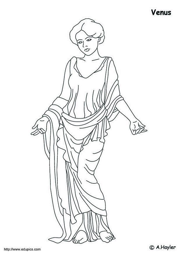 Dibujo para colorear venus
