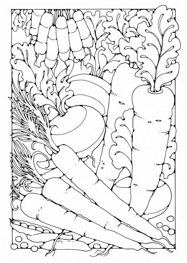 verduras Dibujo para colorear verduras