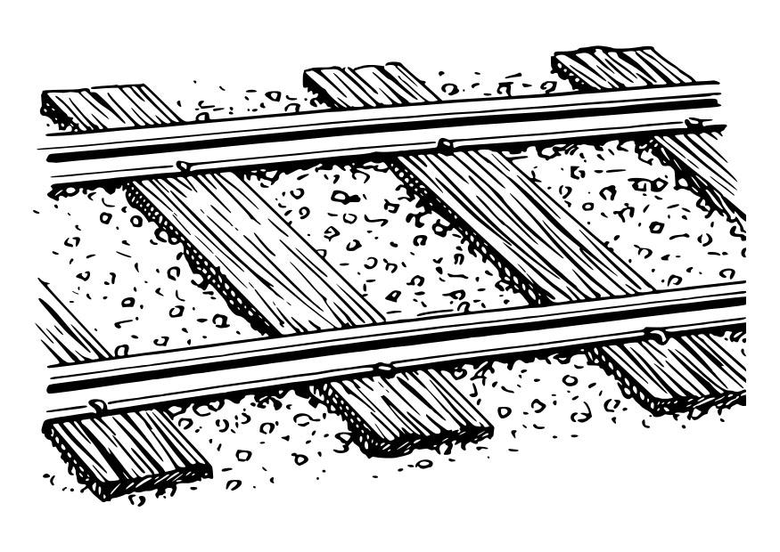vAa del tren Dibujo para colorear vAa del tren