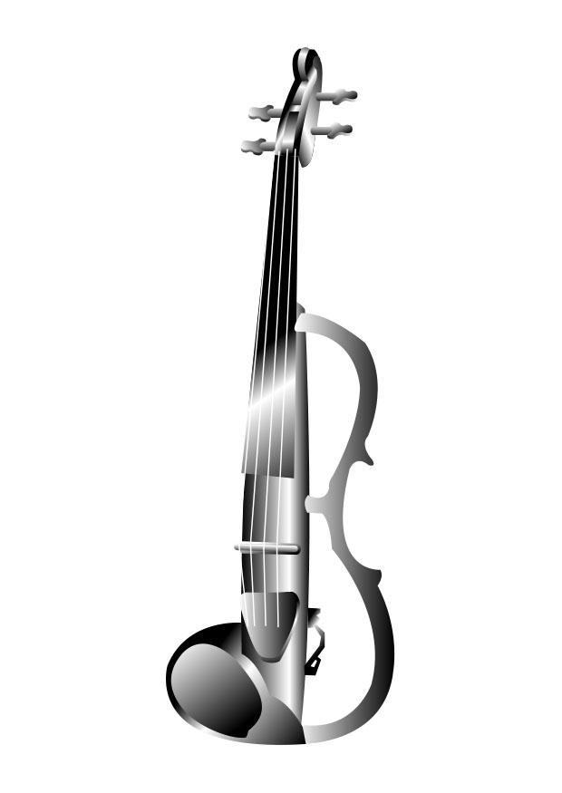 Dibujo para colorear violA­n elA©ctrico