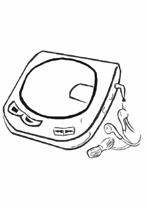 walkman Dibujo para colorear walkman