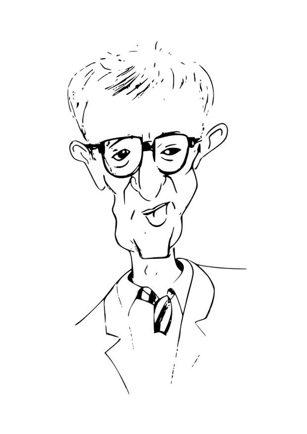 Dibujo para colorear woody allen