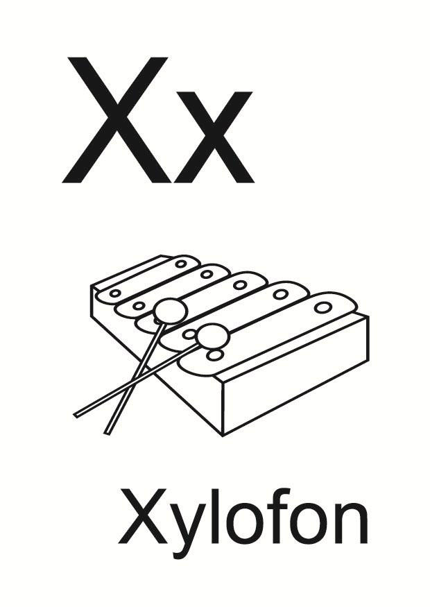 x Dibujo para colorear x