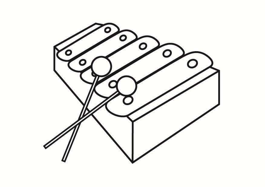 xilofA³n Dibujo para colorear xilofA³n