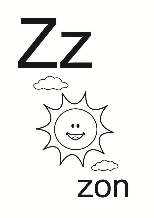 z Dibujo para colorear z