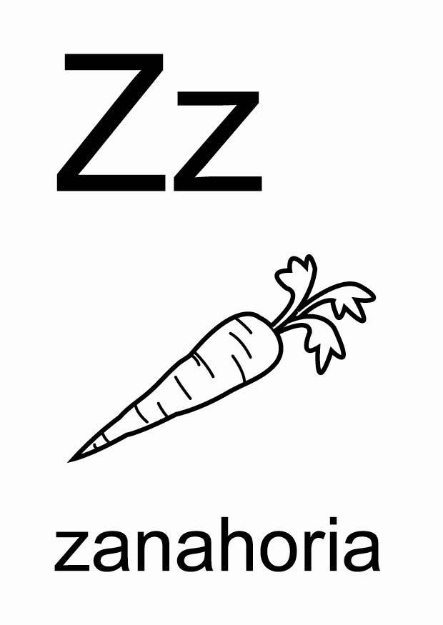 z Dibujo para colorear z