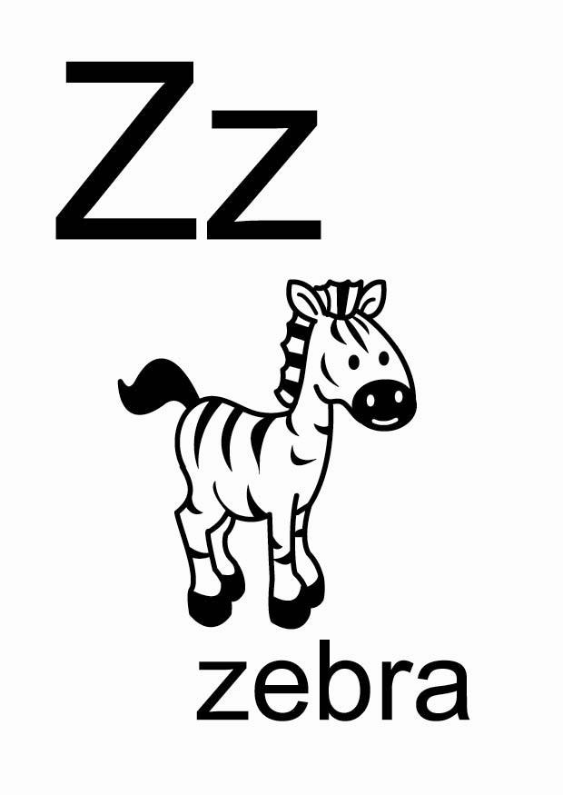 z Dibujo para colorear z