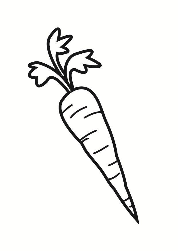 zanahoria Dibujo para colorear zanahoria