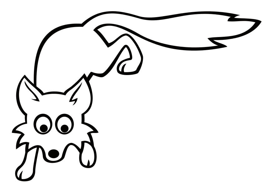 zorro Dibujo para colorear zorro