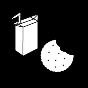 zumo y galleta Dibujo para colorear zumo y galleta