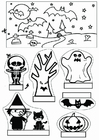 Caja de visualización de Halloween
