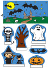 Manualidades diorama de Halloween