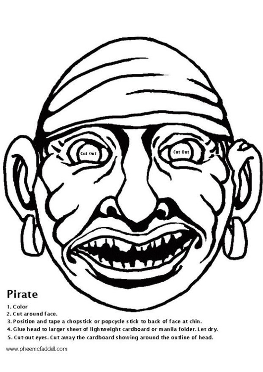 Manualidades MÃ¡scara de pirata
